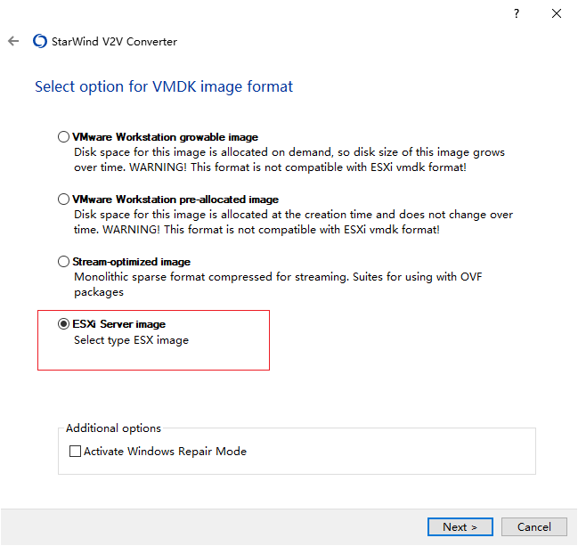 Windows中img转换VMDK虚拟机磁盘镜像互转